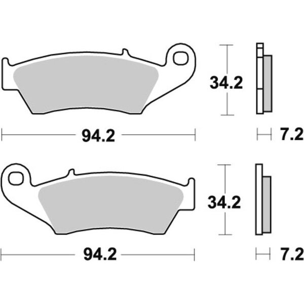 Sbs jarrupalat 694SI Sintered Offroad