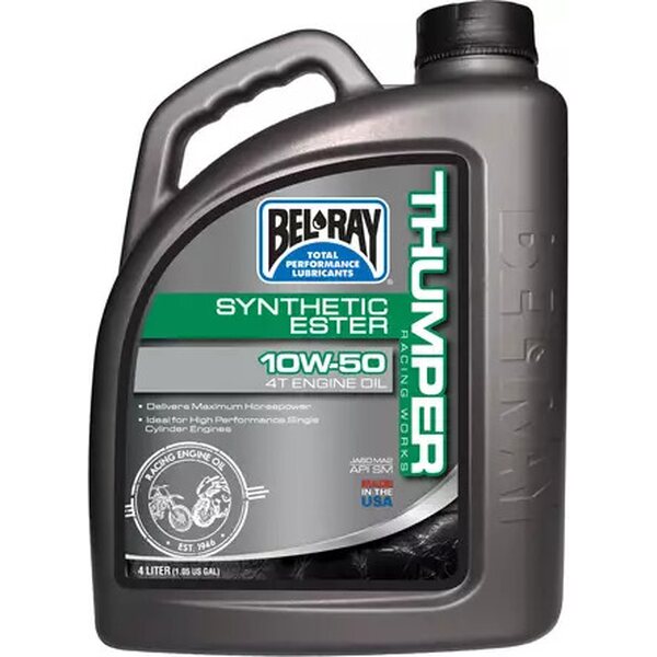 Belray Thumper® Racing Works 10W-50 Synthetic Ester 4T Engine Oil 4L